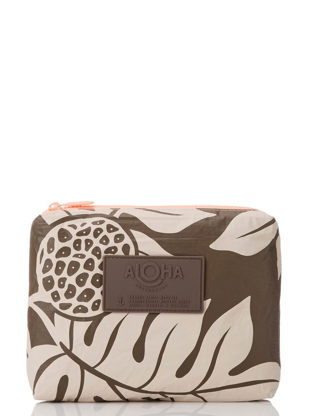 Aloha Collection Holomua Small Pouch Brown & Cream NWT